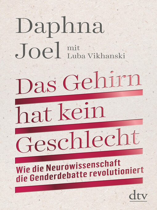 Title details for Das Gehirn hat kein Geschlecht by Daphna Joel - Available